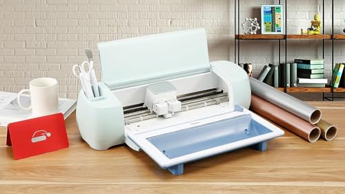 Image of Vinyl Roll Holder with Trimmer for Cricut Maker 3 and Explore 3 | Perfect for Clean Precise Cuts of Smart Vinyls and Heat Transfer Vinyl Iron On