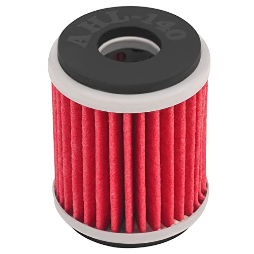Image of AHL 140 Oil Filter Compatible with Yamaha Yz250x 249 2016-2020 Yz250fx 250 2015-2020 Yz250f 2009-2020 Yz250 249 2019-2020 YP125R X-Max ABS 125 2015-2020 Xt250 249 2020 Wr250f 250 2009-2020(1pack)