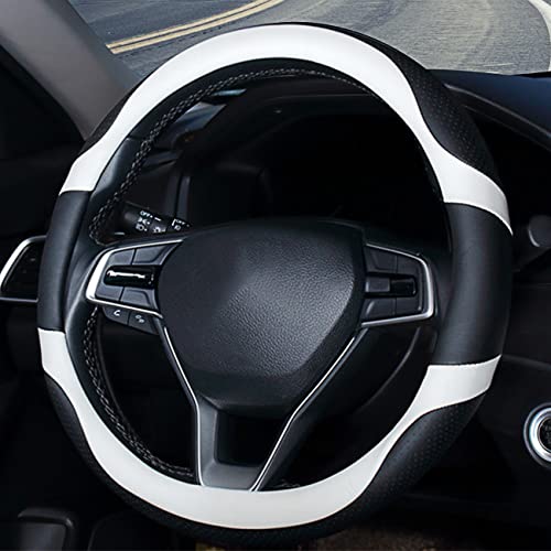 Coofig Car Steering Wheel Cover with Durable PU Leather, Universal 17 inch Fit for Car Truck SUV, Breathable Anti Slip Auto Steering Wheel Covers for Men and Women by coofig - Used condition - US$18.50