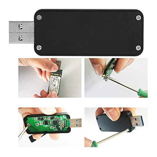 Caja externa para SSD M.2 NGFF USB 3.0 aluminio portátil miniatura 6