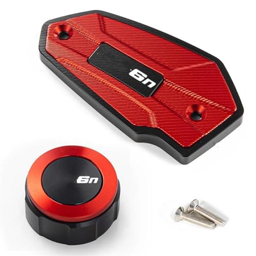 Tapas de líquido de frenos Kawasaki ER6N (09-15) accesorios de depósito moto rojo