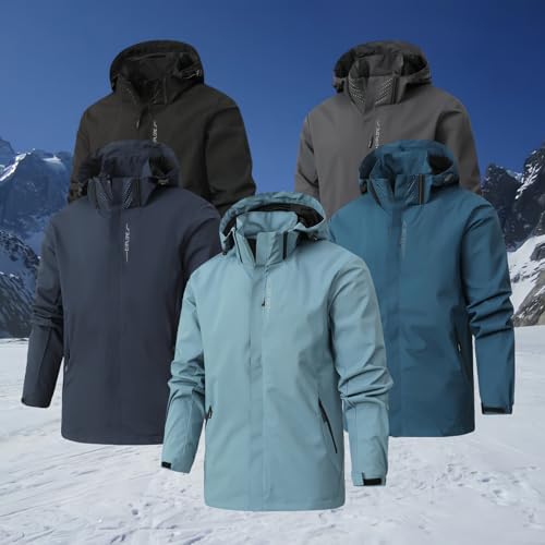 Custom Men's Waterproof Rain Jacket Lightweight Hooded Raincoat Outdoor Hiking Windbreaker Jacket2