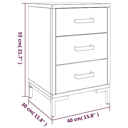 Table de chevet gain de place marron pour organiser votre chambre avec style