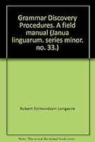 Grammar Discovery Procedures a Field Manual B0014LE3E8 Book Cover