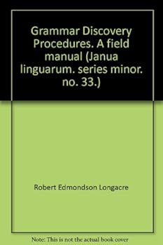 Paperback Grammar Discovery Procedures a Field Manual [Unknown] Book