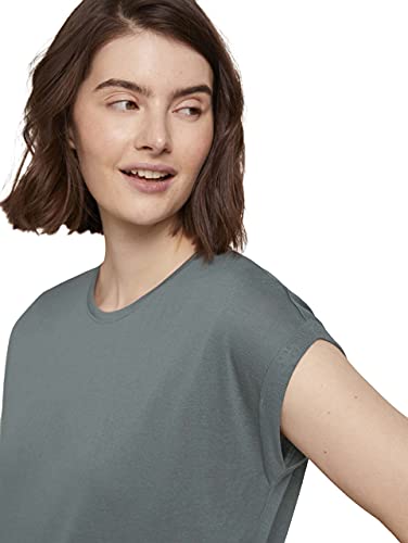 TOM TAILOR Denim le signore Maglietta con polsini