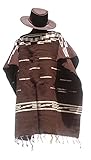 Clint Eastwood Spaghetti Western Original Pattern 100% Wool Poncho w Leather Hat