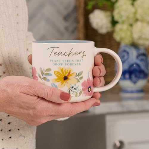 Image of WITH LOVE Ceramic Coffee Mug: Teachers Plant Seeds That Grow, Large, 14oz