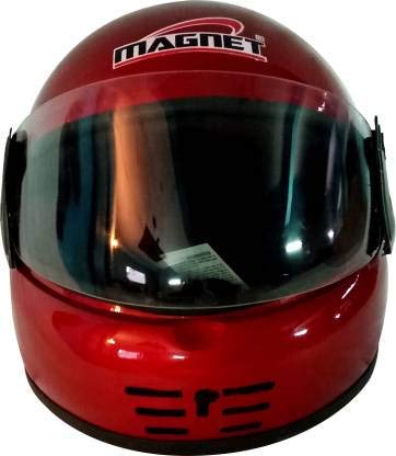 Magnet CORBY LITE ISI Marks solid pilastic good Quality Motorbike Helmet (Red)