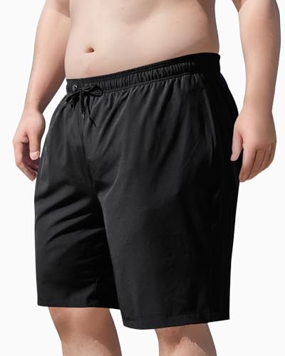 Arcweg Big and Tall Mens Swim Trunks with Mesh Lining Plus Size Swim Shorts Beach Swimsuit Men’s Swim Suits(2XL-6XL)4
