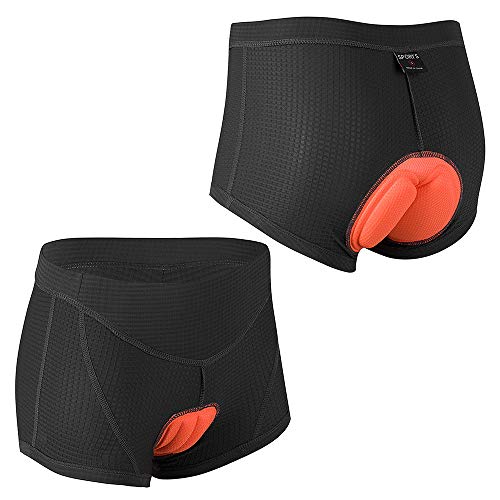 Andoer Shorts de ciclismo feminino 3D acolchoados para bicicleta e ciclistas Shorts respiráveis ​​de