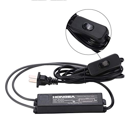 HB-C02TE 3KV Power Supply for Glass Neon Sign Light Electronic Neon Signs Lights Transformer with Black Plug