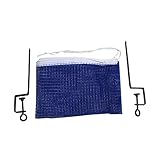 YARNOW Pong Net Rack Accessory Table Tennis Post and Net Compact Mesh Set Easy to Use for Boys and Girls and Adults