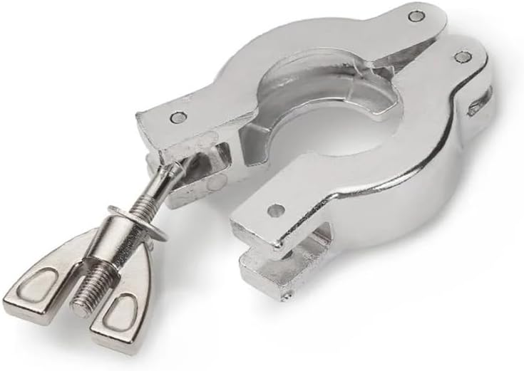 KF-10/16/25/40/50 アルミニウム合金真空トライクランプブラケット有無 + NBR Oリング(ブラケットOリング、KF