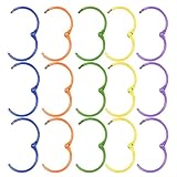 Des couleurs distinctes pour une identification rapide : chaque anneau de couleur offre un aspect éclatant, permettant de repérer et d’attraper facilement vos clés, fournitures de reliure ou anneaux de classeur