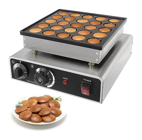 25 y 50 agujeros 950W y 1700W Mini holandés panquemaker de acero inoxidable panquemaker Maker adecuado para la fabricación de panque25 (25)
