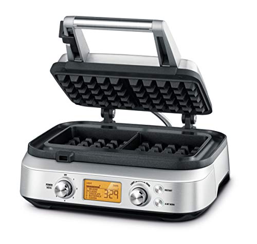 Sage Appliances SWM620 the Smart Waffle Pro, Waffeleisen, Belgische Waffeln, 14 (H) X 29 (B) X 30 (T) cm – Bild 3