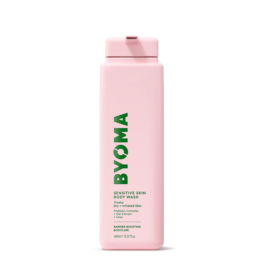 BYOMA Sensitive Body Wash - For Delicate, Irritated Skin - Creamy, Fragrance-Free Cleanser with Colloidal Oat & Urea - Soothes & Relieves Itching - Skin Barrier Support - 16.9 fl oz
