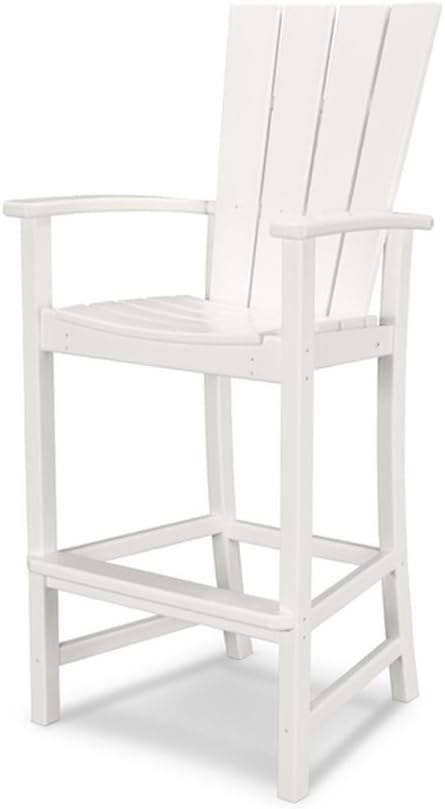 POLYWOOD® Quattro Adirondack Bar Chair in Slate Grey