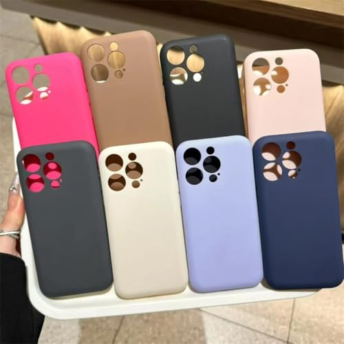 Coque iPhone 16 Pro Max antichoc silicone rose rouge étui ovale