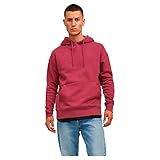 JACK & JONES JJESTAR Basic Sweat Hood Sweatshirt Capuche, Bordeaux, S Homme