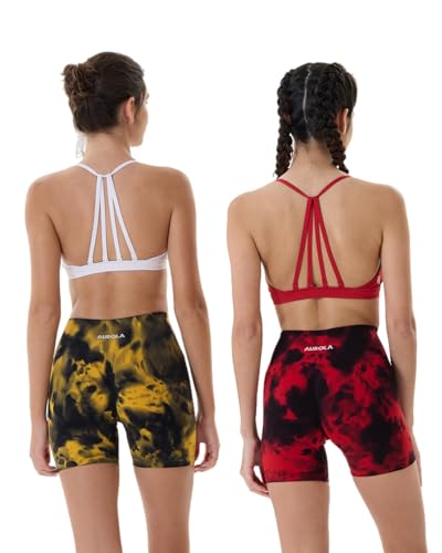 Image of AUROLA Dream Collection Women Workout Shorts High Waist Gym Shorts, Scrunch Butt Seamless Athletic Shorts