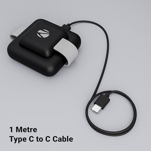 Image of Zebronics 3 in 1 Wireless Foldable Charging Pad, 23W Output, MagSafe Compatible, Fast Charging, Built-in Protection, FOD, 1m Type-C Cable, for iPhone 16 /15 /14 /13 /12 Series (MagBoost 20, Matt Black)