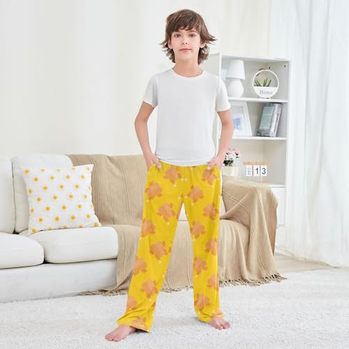Boys' Pants Roast Chicken Turkey Long Bottoms Jogger Pants Elastic Waist Trousers with Pockets S-XL3