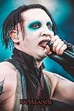  Notebook : Marilyn Manson Wide Ruled, 6x9,100 Pages, gift for kids, boys, girls, teens and fans ( Thankgiving Notebook ) #300