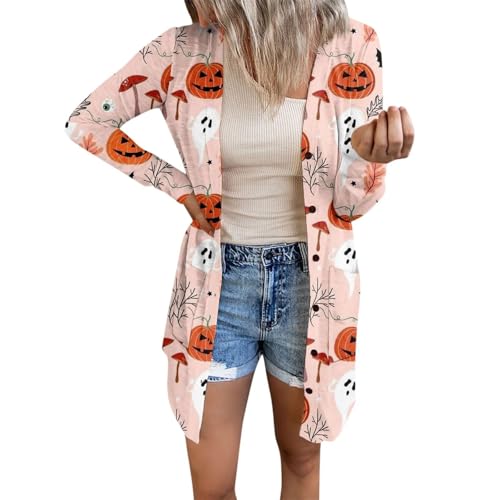 Manteau tricoté halloween confortable pour sorties automnales et soirées