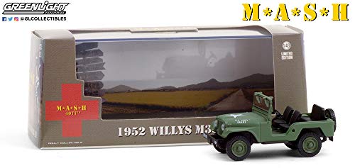 Greenlight 1952 Willys M38 A1 Army Green MASH 1/43 miniatura 2