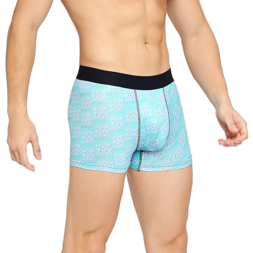 Image of Friends-Men's Smundies | Poly Elasthene Jersey Smundies | Sea Green Printed Smundies | Pack of 1