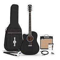 Everything a budding guitarist needs! Ultra-comfortable C-shaped guitar neck is perfect for beginners On board pre-amp offers a three band EQ for on the fly tone sculpting Includes 15W amplifier, cable, strap, capo, gig bag, tuner, strings and plectr...