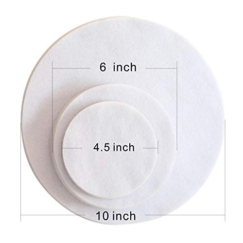 HomeRoots Felt Plate Divider, 48 PCS Soft Premium White Dish Saparator Pads For China Storage, Dinner Plates, Dessert or Salad, Saucer 12-10", 24-6", 12-4.5"