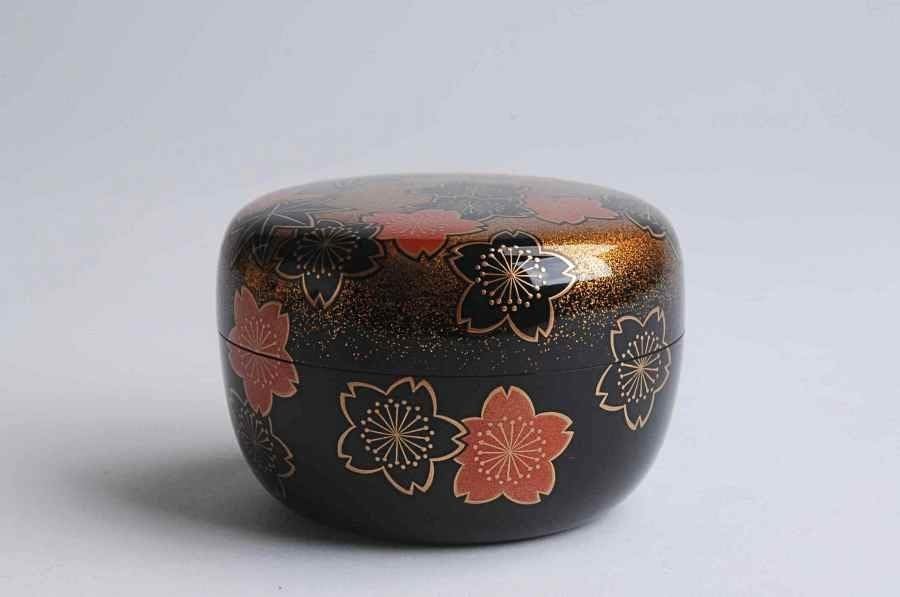 Amazon.co.jp: 輪島塗蒔絵師日野拓也作雲錦平棗茶道具村木華邨、小森