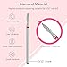 Rolybag Cuticle Nail Drill Bits Flame Shape Cuticle Drill Bit for Nail Diamond Drill Bit 3/32” Professional Safety Cuticle Clean Drill for Electric Remove Cuticle Dead Skin Manicure Tools (Fine)