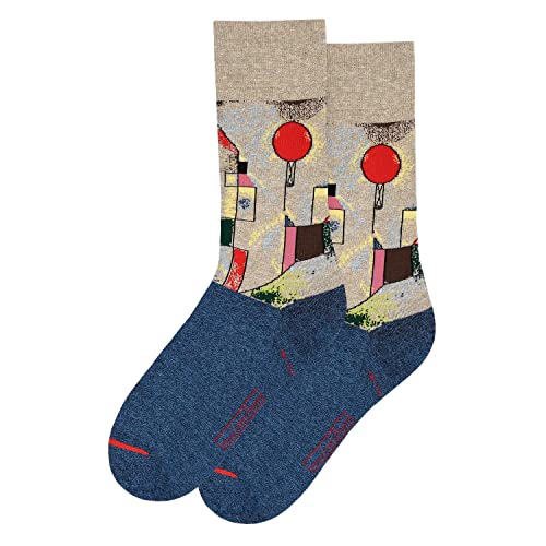 MuseARTa Unisex Red Balloon Socken, Blue-Multi, 40-46