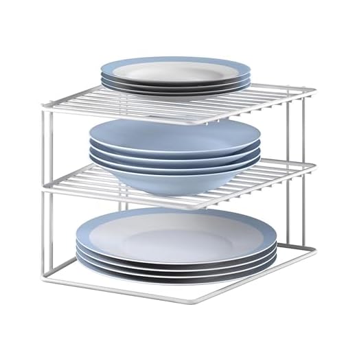 Metaltex Silos Rinconera de 3 estantes, Color Blanco