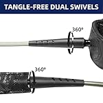Billabong x Contour Surf Surfboard Leash – Ankle Leash with Double Swivel, Heavy-Duty PU Cord for Longboards and Shortboards, Secure and Lightweight - Image 4