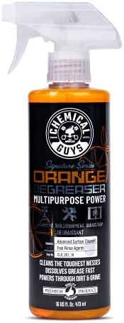 Chemical Guys CLD_201_16 Signature Series Orange Degreaser, Multipurpose Power, Safe for Cars, Trucks, SUVs, Motorcycles, RVs & More, 16 fl oz