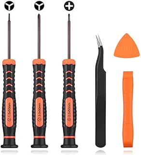 JOREST Screwdriver Kit for Nintendo Switch, 6Pcs Repair Set with Triwing Y00,Y1,Phillips PH00, Tweezers, Crowbar, Triangle Pry, for Switch Lite, Joycon Controller, Wii, Gameboy Advance SP, Gamecube