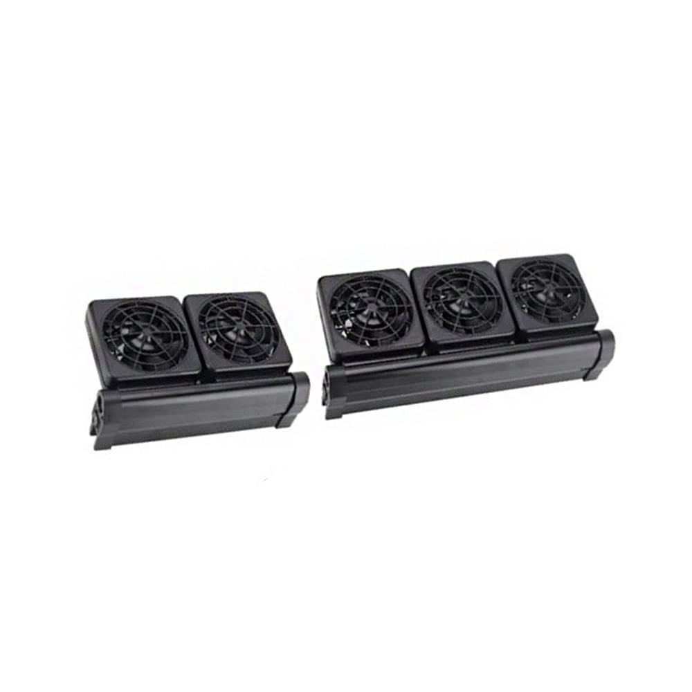 Enfriadores de Acuario Ventilador Ajustable Ventilador de Enfriamiento de Agua para Acuario Ventilador de Enfriamiento para Pecera Marino 2 Ventiladores