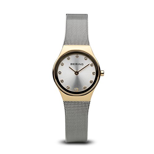 Bering Time 12924???001fB[XNVbNRNVWatch with Mesh Band and scratch resistantTt@CANX^Bf}[N̐݌vB
