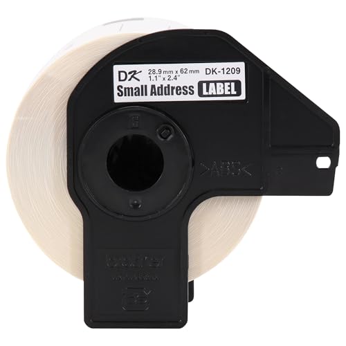 Image of Brother Genuine DK-12093PK Small Address Paper Label Roll, Die-Cut Paper Labels, Engineered for Excellence, 800 Labels Per Roll, (3) Rolls per Box, 24 rolls (DK120924PK)