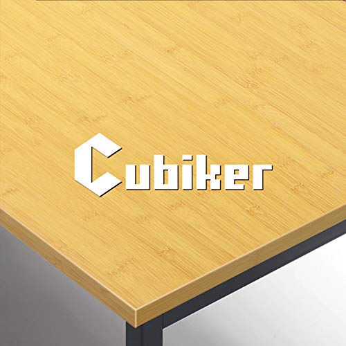 Image of Cubiker Computer Desk, Home Office Writing Study Desk, Modern Simple Style Laptop Table with Storage Bag (39.4, Bamboo)