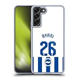 Head Case Designs Officially Licensed Brighton & Hove Albion F.C Yasin Ayari 2025/26 Players Home Kit Gel Case [Military Grade] Compatible with Samsung Galaxy S22+ 5G and Compatible with MagSafe