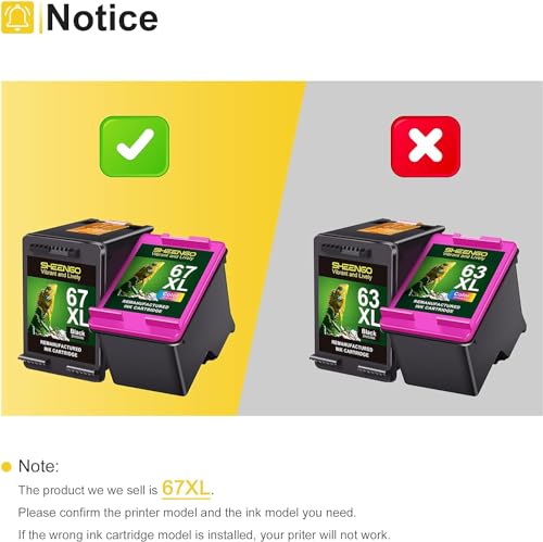 Image of Remanufactured Ink Cartridge Replacement for HP 67XL Ink Cartridges Black /Color Combo Pack for Envy 6055e 6055 6052 6075 Envy Pro 6455e 6455 6475 6458 DeskJet 4155 2755e 2755 2 Black, 1 Color