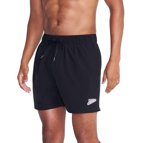 Speedo Men's Swim Trunk Knee Length Volley Comfort Liner Solid