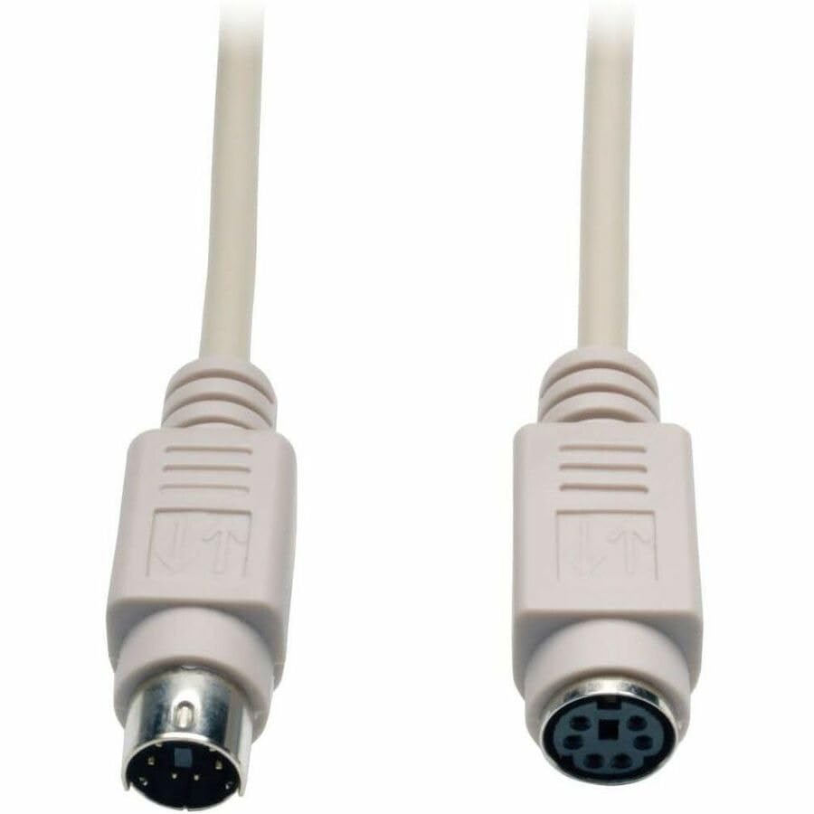 Tripp Lite by Eaton P222-050 PS/2 Keyboard & Mouse Extension Cable, Mini-DIN6 M/F, 50 ft (15.24 m) Beige, EMI/RFI Shielded, Cloud Care Pre-Configured Bundle Eligible (10 Pack)