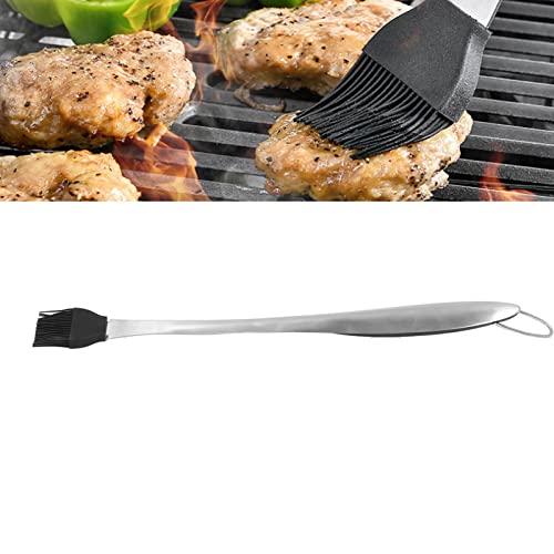 Basting Brush, 17.7 In Multipurpose Stainless Steel Long Handle Basting Brush Oil Spread Brush Heat Insulation Anti‑Scalding Cooking Brush For Pastry Sauce Bbq Grill #TOP4